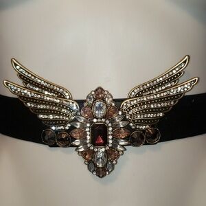 Zara Rhinestone/Gem Winged Belt